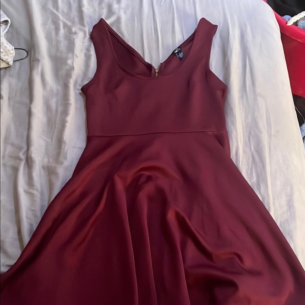 Rue21 Red Sleeveless V-Neck A-Line Dress